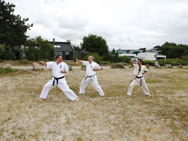 Kata träning på stranden